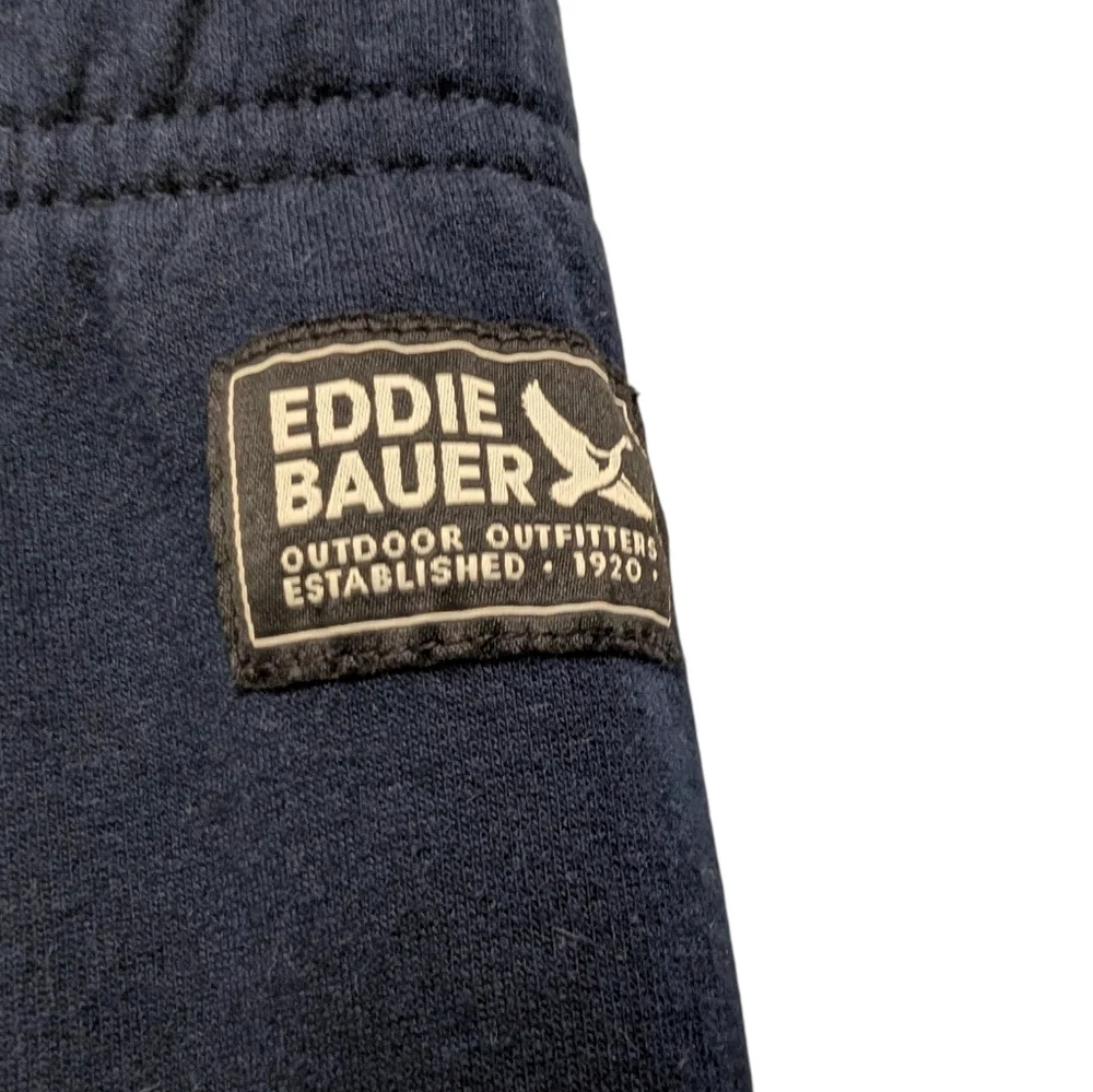 EDDIE BAUER Jogger Sweatpants Vintage Soft Navy Blue XL Classic New